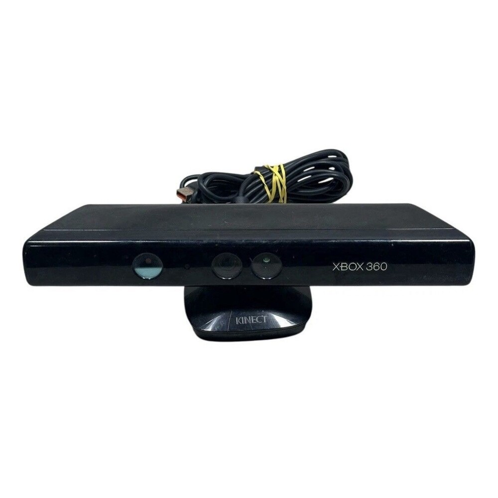Microsoft Xbox 360 Kinect Connect Black Sensor Bar Official Model 1414 w/ Wires